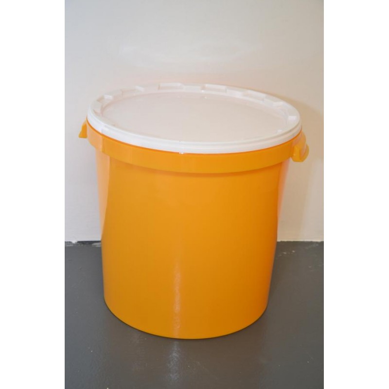 Germerott Honigeimer Hobbock 40 Kg – 5 Stück Mit Gelbem Deckel, Lebensmittelecht, Ideal Für Die Honigernte