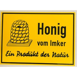 PVC-Schild Honig vom Imker